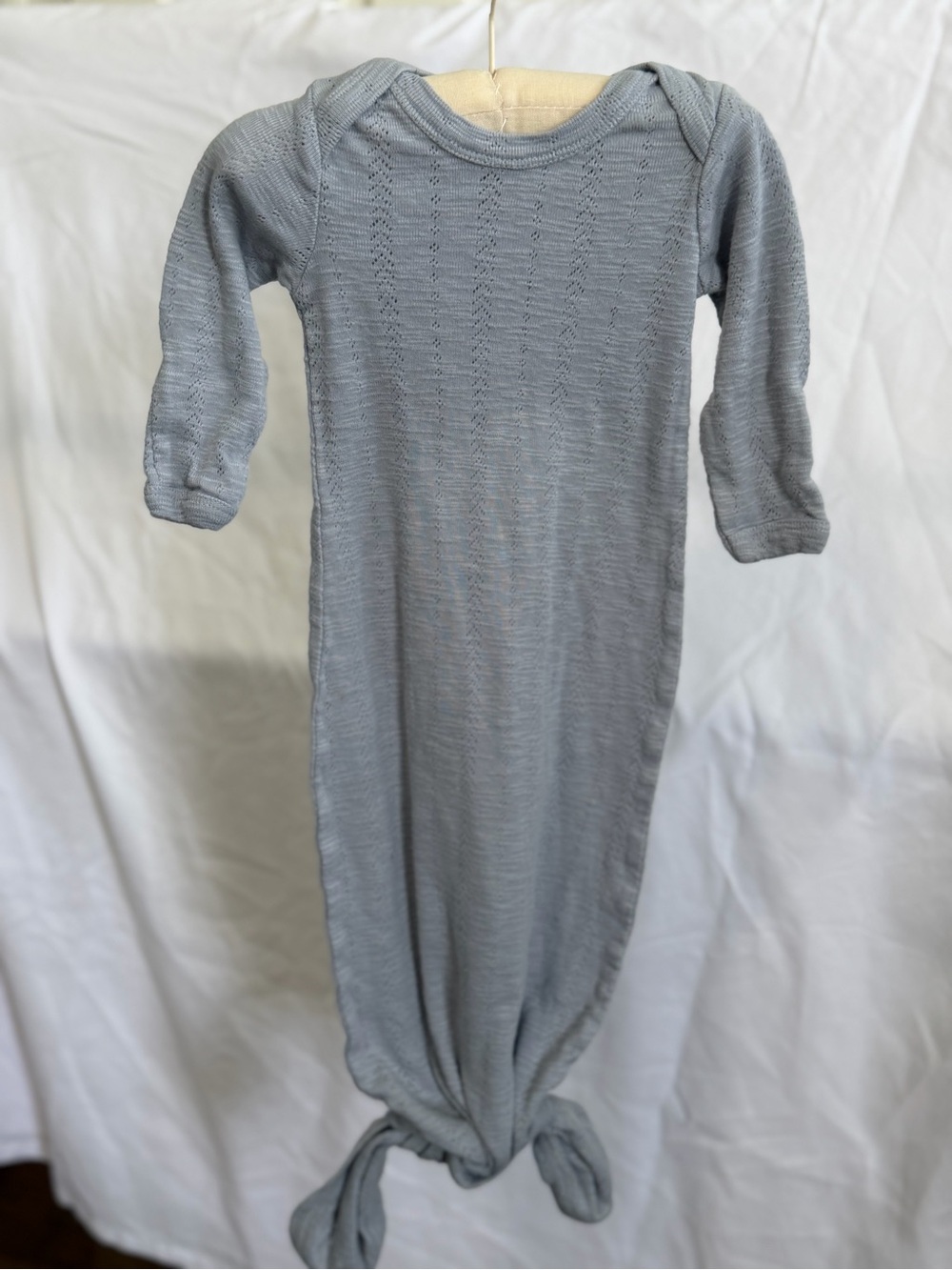 kate quinn Light Blue Knit Baby Gown